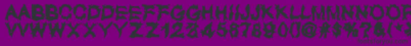 UglyLover-Schriftart – Schwarze Schriften auf violettem Hintergrund