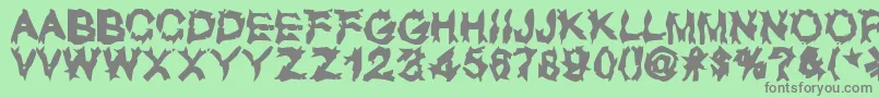 UglyLover Font – Gray Fonts on Green Background