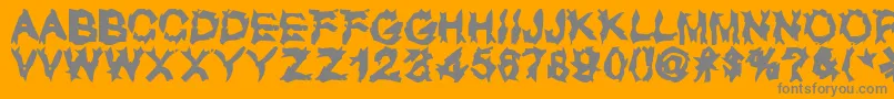 UglyLover Font – Gray Fonts on Orange Background