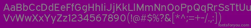 Шрифт ExpresswayRg – серые шрифты на фиолетовом фоне