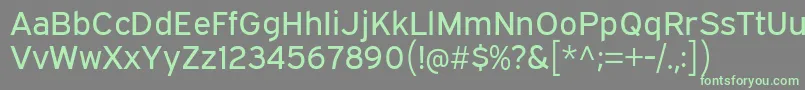 ExpresswayRg Font – Green Fonts on Gray Background
