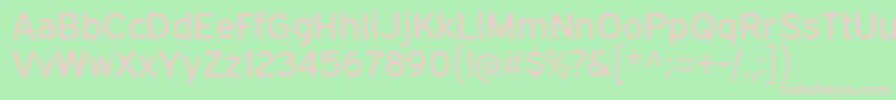 ExpresswayRg Font – Pink Fonts on Green Background