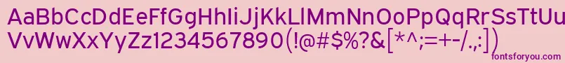 Шрифт ExpresswayRg – фиолетовые шрифты на розовом фоне
