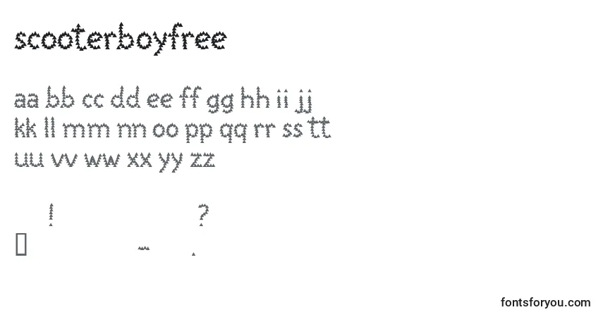 ScooterBoyFreeフォント–アルファベット、数字、特殊文字