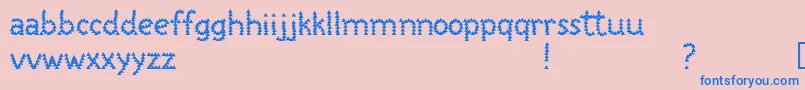 ScooterBoyFree Font – Blue Fonts on Pink Background