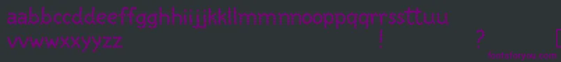 Шрифт ScooterBoyFree – фиолетовые шрифты на чёрном фоне
