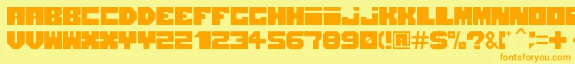 Lisätietoja Blokhed-fontista Blokhed-fontti – oranssit fontit keltaisella taustalla