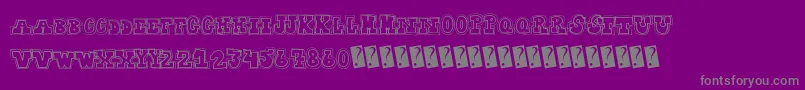 Collegedropout Font – Gray Fonts on Purple Background