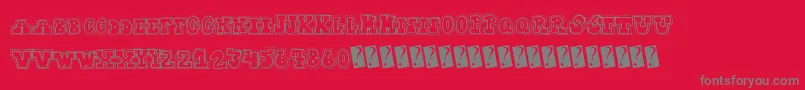 Collegedropout Font – Gray Fonts on Red Background