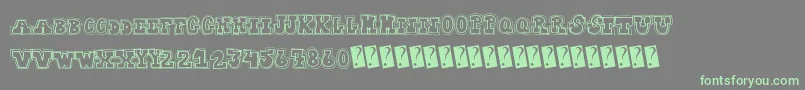 Collegedropout Font – Green Fonts on Gray Background