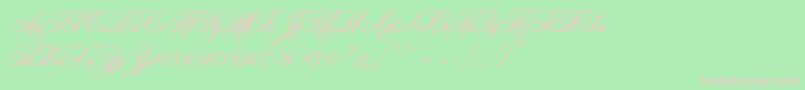 LudvigVanBethoveen Font – Pink Fonts on Green Background