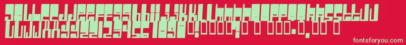 Cyberwhiz Font – Green Fonts on Red Background