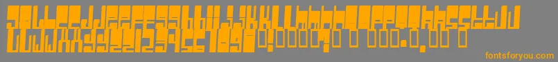 Шрифт Cyberwhiz – оранжевые шрифты на сером фоне