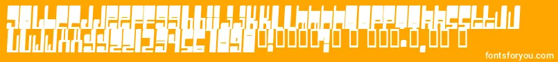 Cyberwhiz Font – White Fonts on Orange Background