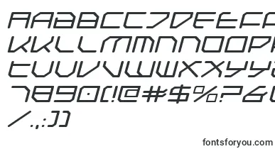  FederapolisExpandedItalic font