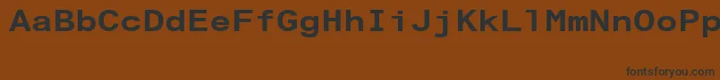 ArialAlternativeRegular Font – Black Fonts on Brown Background