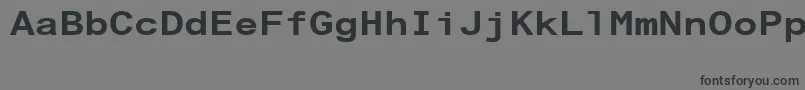ArialAlternativeRegular Font – Black Fonts on Gray Background