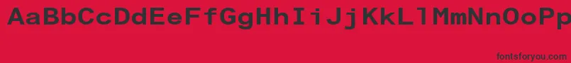 ArialAlternativeRegular Font – Black Fonts on Red Background