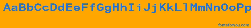 fuente ArialAlternativeRegular – Fuentes Azules Sobre Fondo Naranja