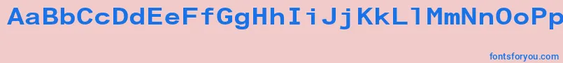 ArialAlternativeRegular Font – Blue Fonts on Pink Background