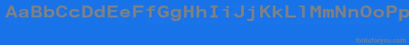 ArialAlternativeRegular Font – Gray Fonts on Blue Background