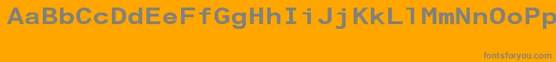 ArialAlternativeRegular Font – Gray Fonts on Orange Background