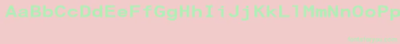 ArialAlternativeRegular Font – Green Fonts on Pink Background