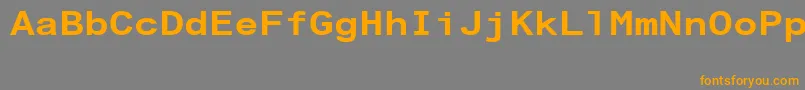 ArialAlternativeRegular Font – Orange Fonts on Gray Background