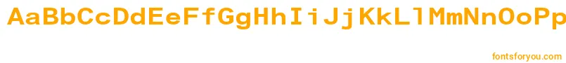 ArialAlternativeRegular Font – Orange Fonts on White Background