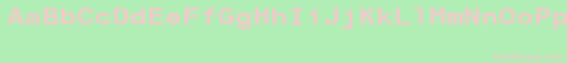 ArialAlternativeRegular Font – Pink Fonts on Green Background