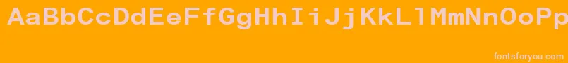 ArialAlternativeRegular Font – Pink Fonts on Orange Background