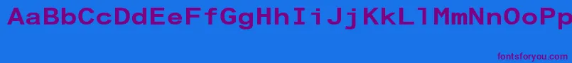 ArialAlternativeRegular Font – Purple Fonts on Blue Background