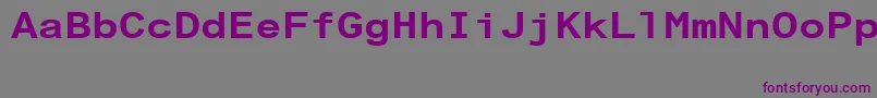 ArialAlternativeRegular Font – Purple Fonts on Gray Background