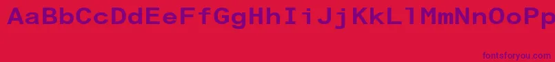 ArialAlternativeRegular Font – Purple Fonts on Red Background