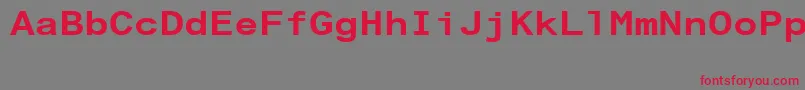 ArialAlternativeRegular Font – Red Fonts on Gray Background