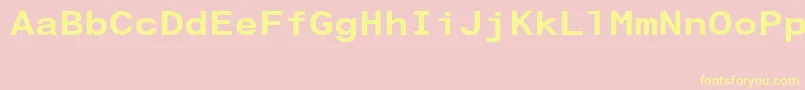 ArialAlternativeRegular Font – Yellow Fonts on Pink Background