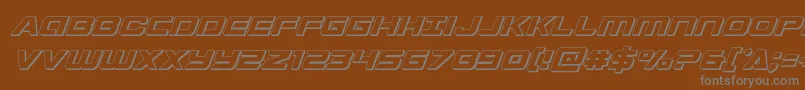 Шрифт Starduster3Dital – серые шрифты на коричневом фоне