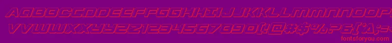 Starduster3Dital Font – Red Fonts on Purple Background