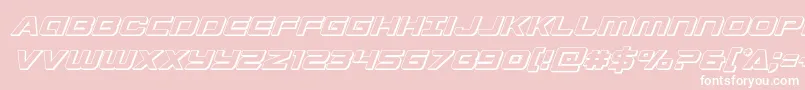 Starduster3Dital Font – White Fonts on Pink Background