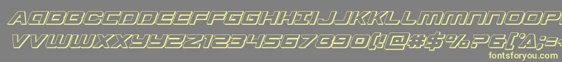 Starduster3Dital Font – Yellow Fonts on Gray Background