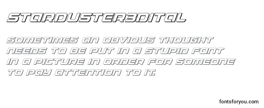 Шрифт Starduster3Dital