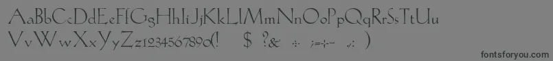 フォントGabelLight – 黒い文字の灰色の背景