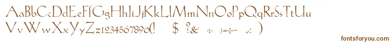 Шрифт GabelLight – коричневые шрифты