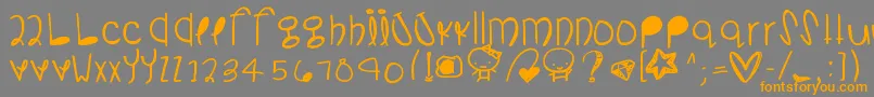 fuente Somanydetails – Fuentes Naranjas Sobre Fondo Gris