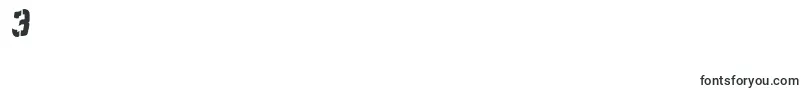 Sailsb75 Font – Fonts for Digit 3