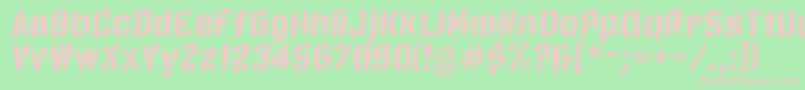 Sailsb75 Font – Pink Fonts on Green Background