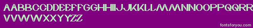 WaveZone Font – Green Fonts on Purple Background