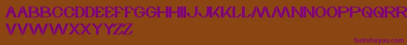 WaveZone Font – Purple Fonts on Brown Background