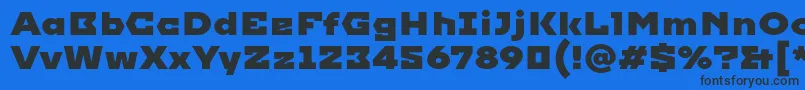 Imperial Font – Black Fonts on Blue Background