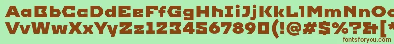 Imperial Font – Brown Fonts on Green Background